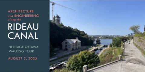 View of Rideau Canal locks | Vue des écluses du canal Rideau