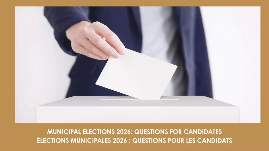 MUNICIPAL ELECTION 2026: QUESTIONS FOR CANDIDATES